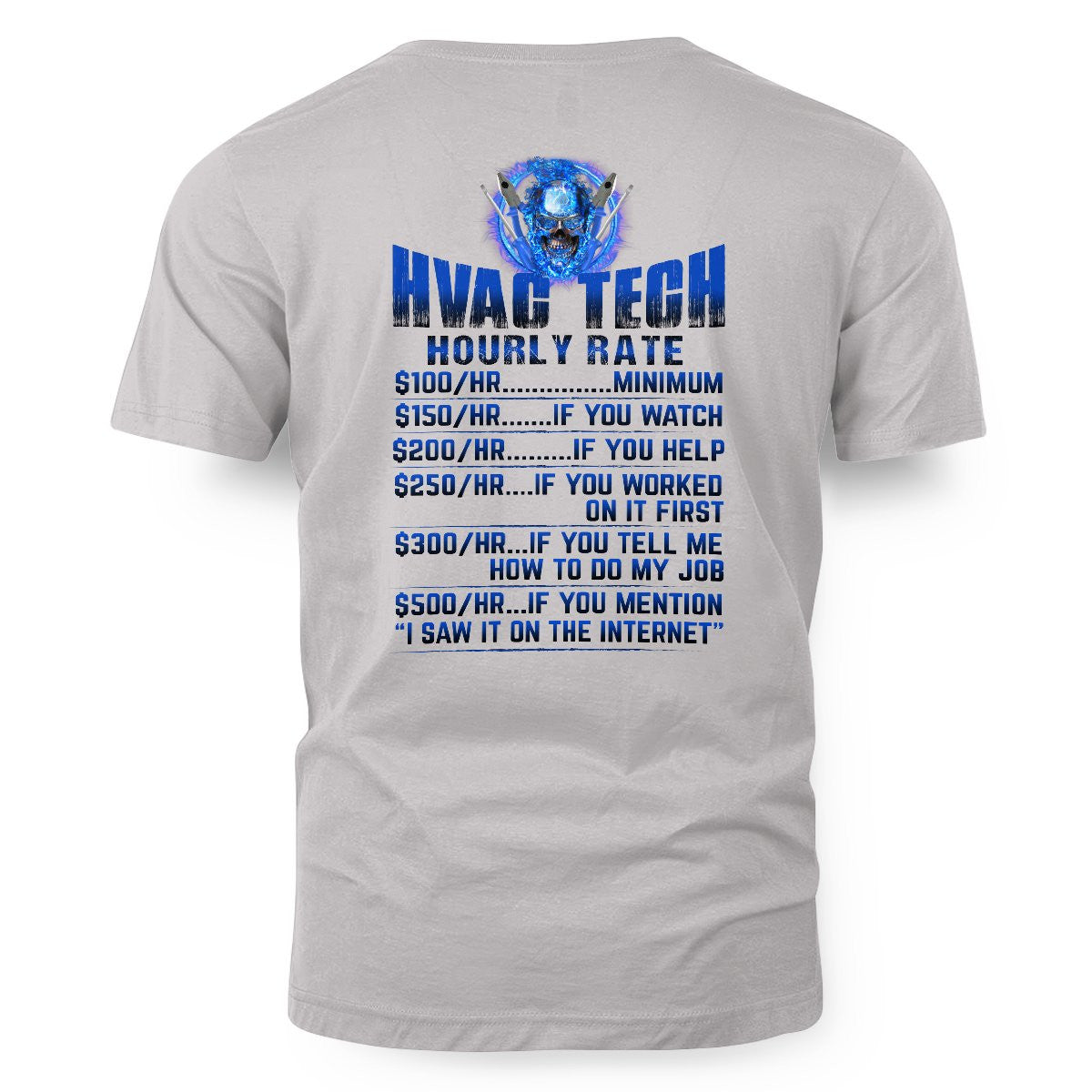 Awesome HVAC Tech Hourly Rate-Hoodie - grunx260804-0236