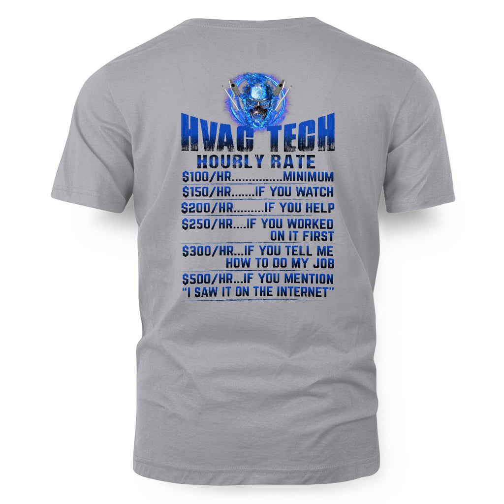 Awesome HVAC Tech Hourly Rate-Hoodie - grunx260804-0236