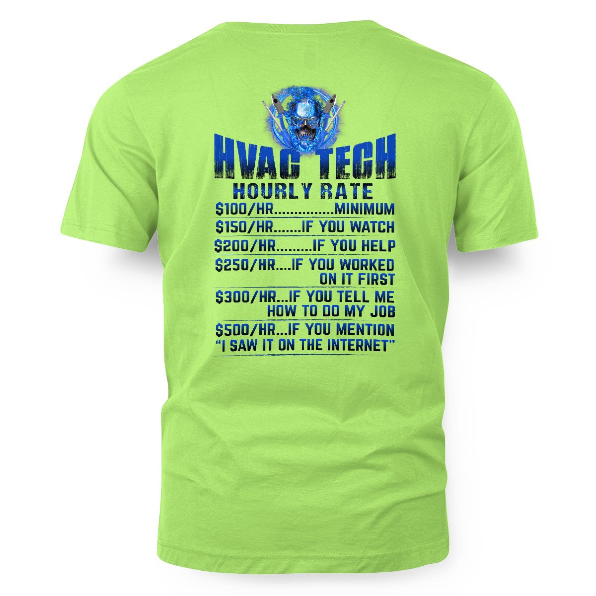 Awesome HVAC Tech Hourly Rate-Hoodie - grunx260804-0236
