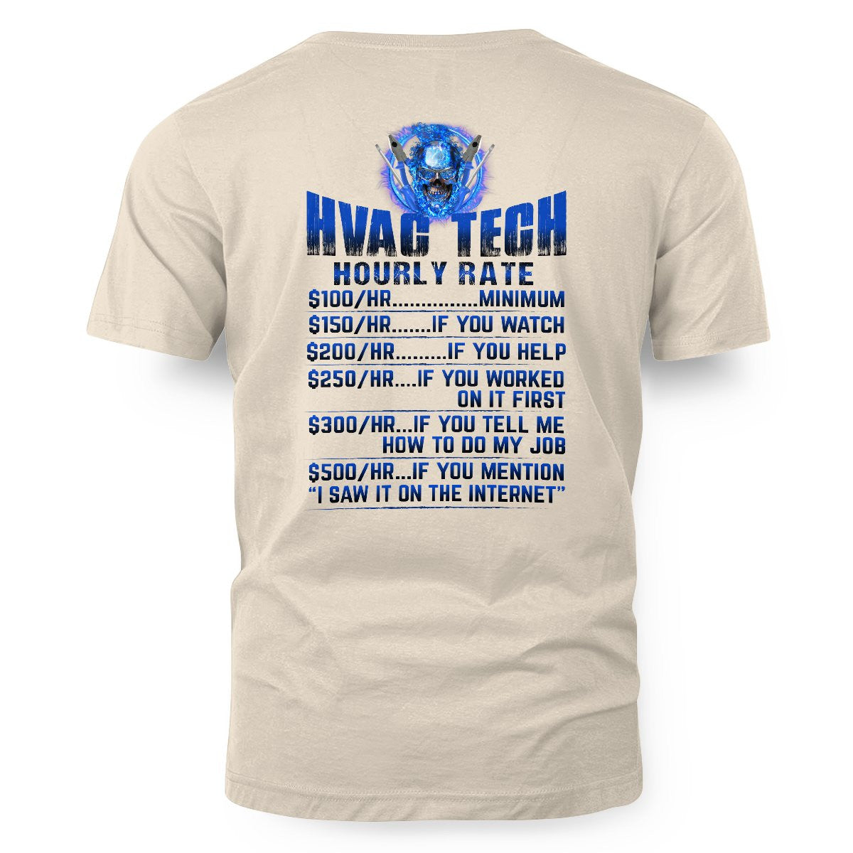 Awesome HVAC Tech Hourly Rate-Hoodie - grunx260804-0236