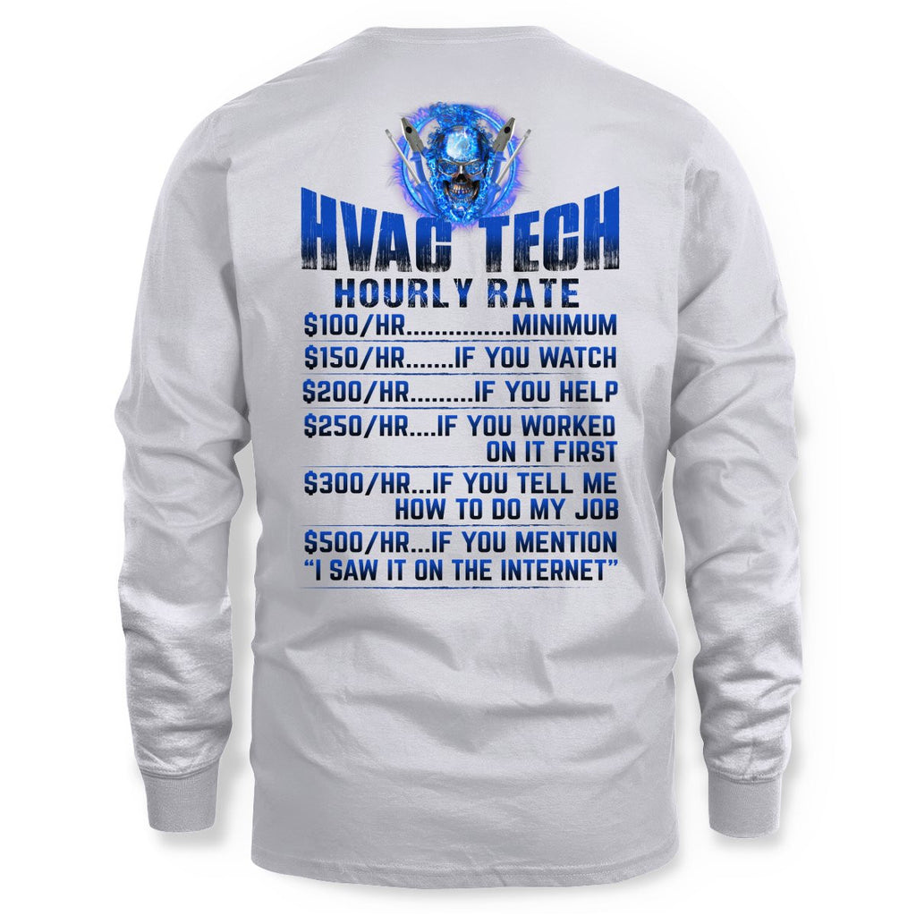 Awesome HVAC Tech Hourly Rate-Hoodie - grunx260804-0236