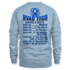 Awesome HVAC Tech Hourly Rate-Hoodie - grunx260804-0236