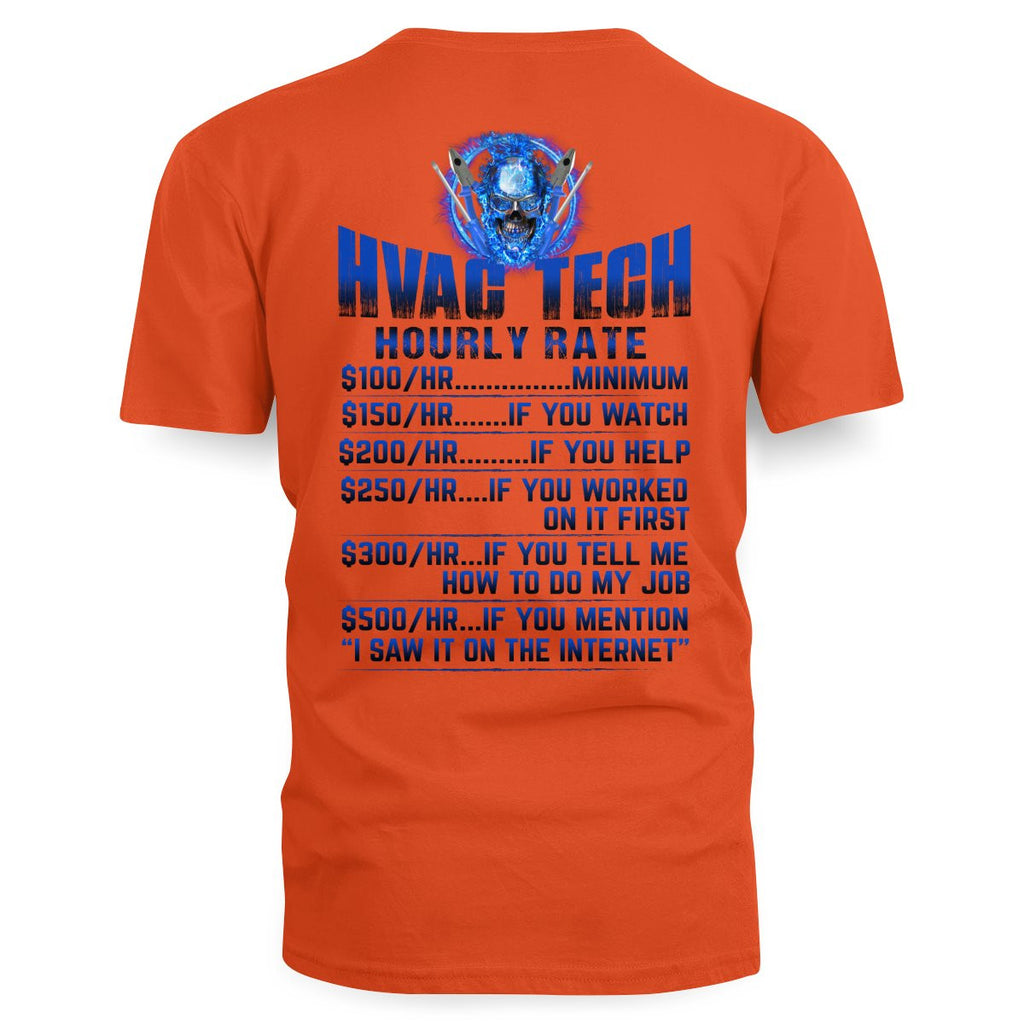 Awesome HVAC Tech Hourly Rate-Hoodie - grunx260804-0236