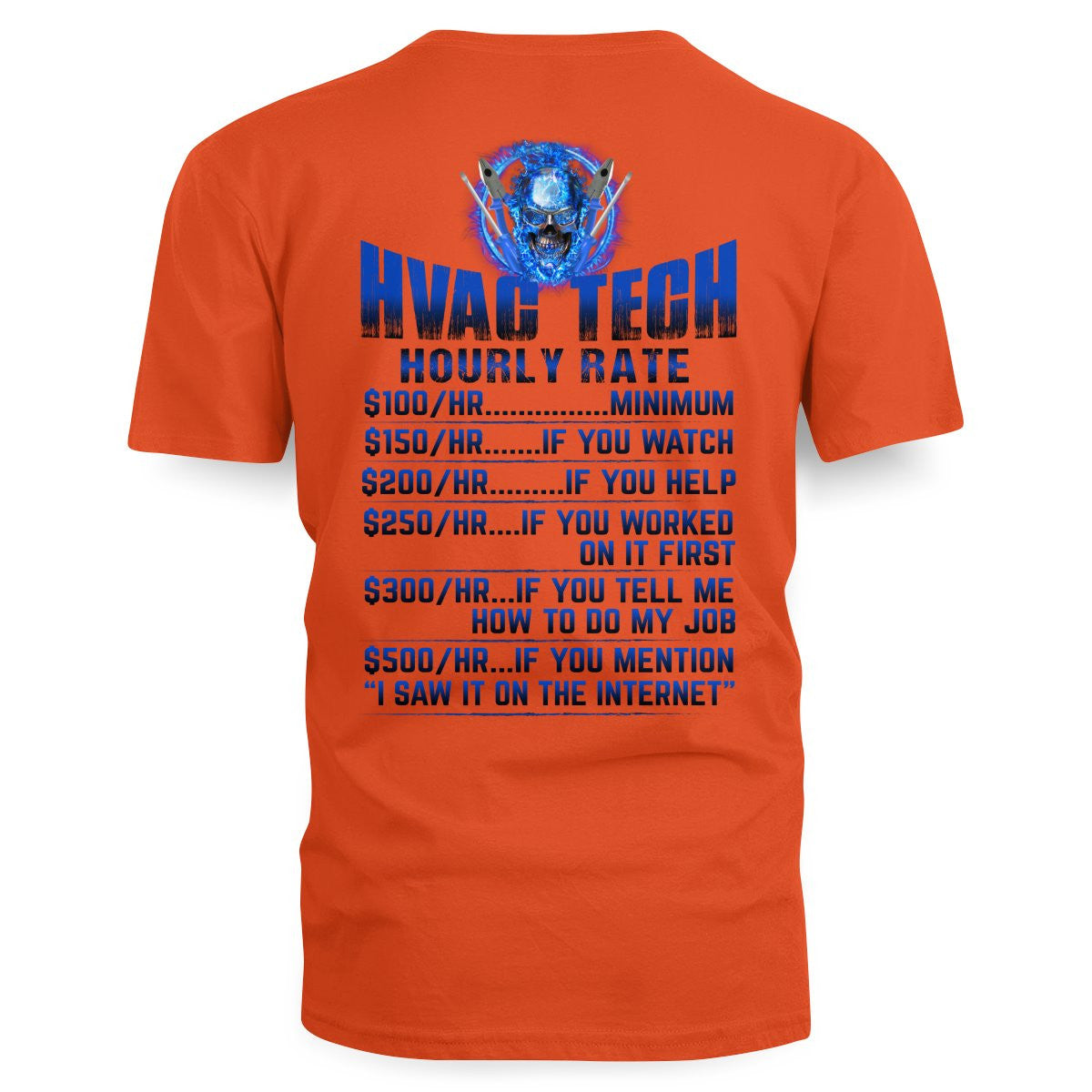 Awesome HVAC Tech Hourly Rate-Hoodie - grunx260804-0236