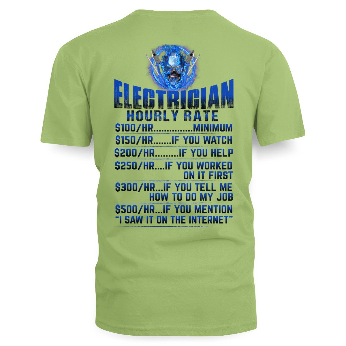 Awesome Electrician Hourly Rate-Hoodie - grunx260804-0061