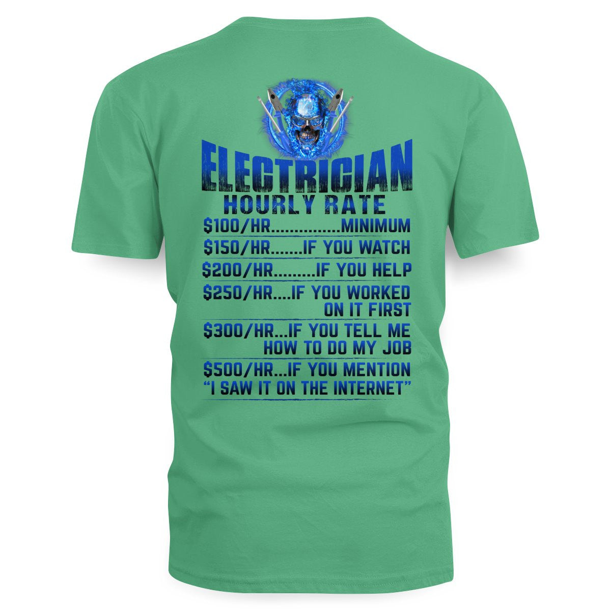 Awesome Electrician Hourly Rate-Hoodie - grunx260804-0061