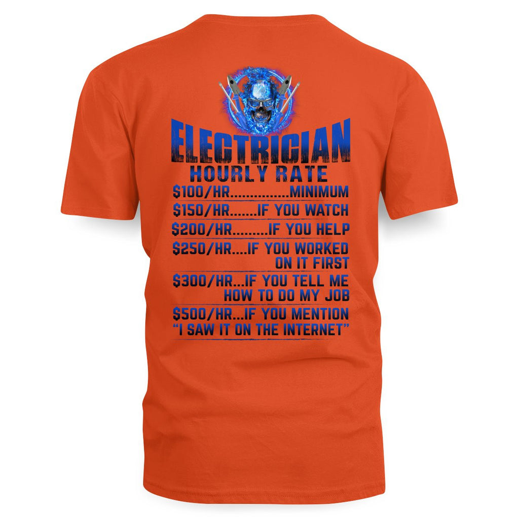 Awesome Electrician Hourly Rate-Hoodie - grunx260804-0061