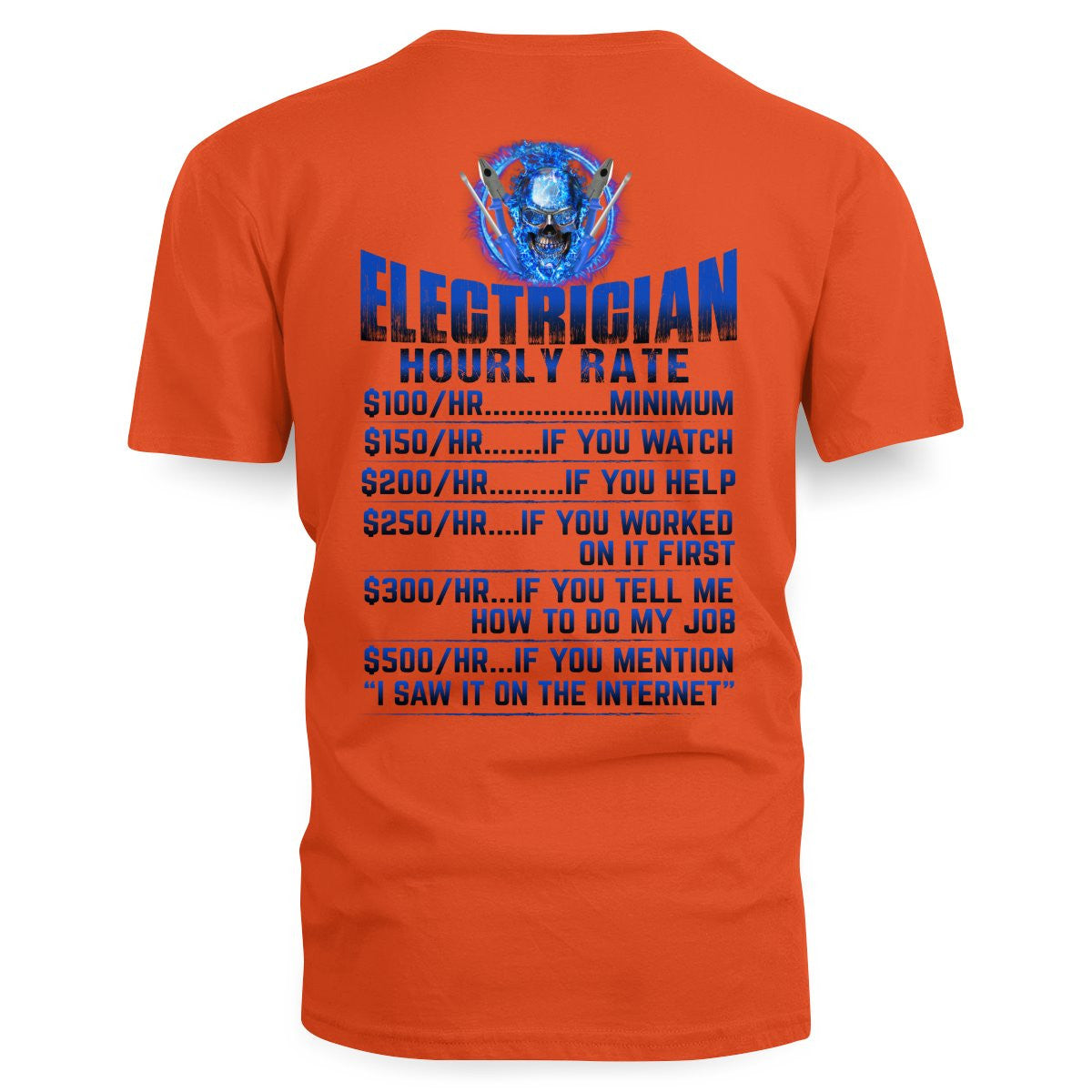 Awesome Electrician Hourly Rate-Hoodie - grunx260804-0061