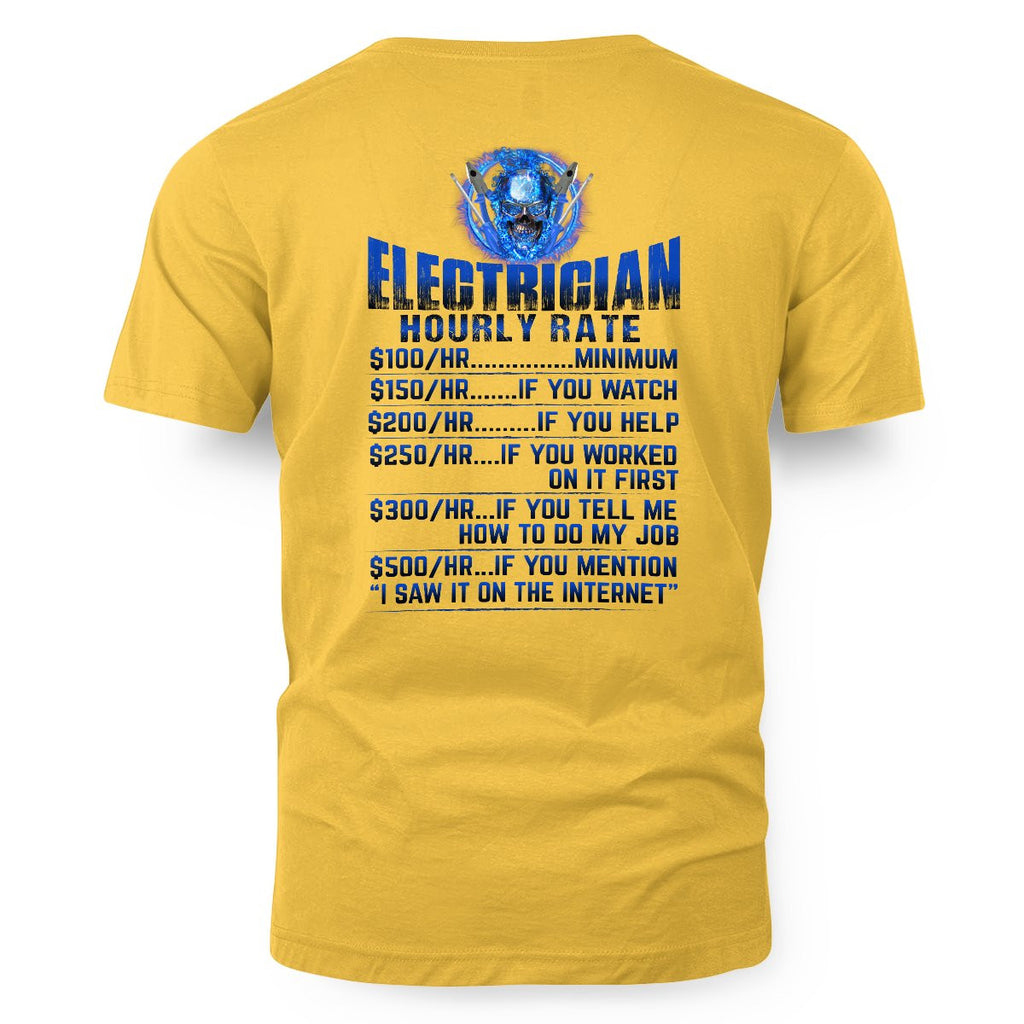 Awesome Electrician Hourly Rate-Hoodie - grunx260804-0061