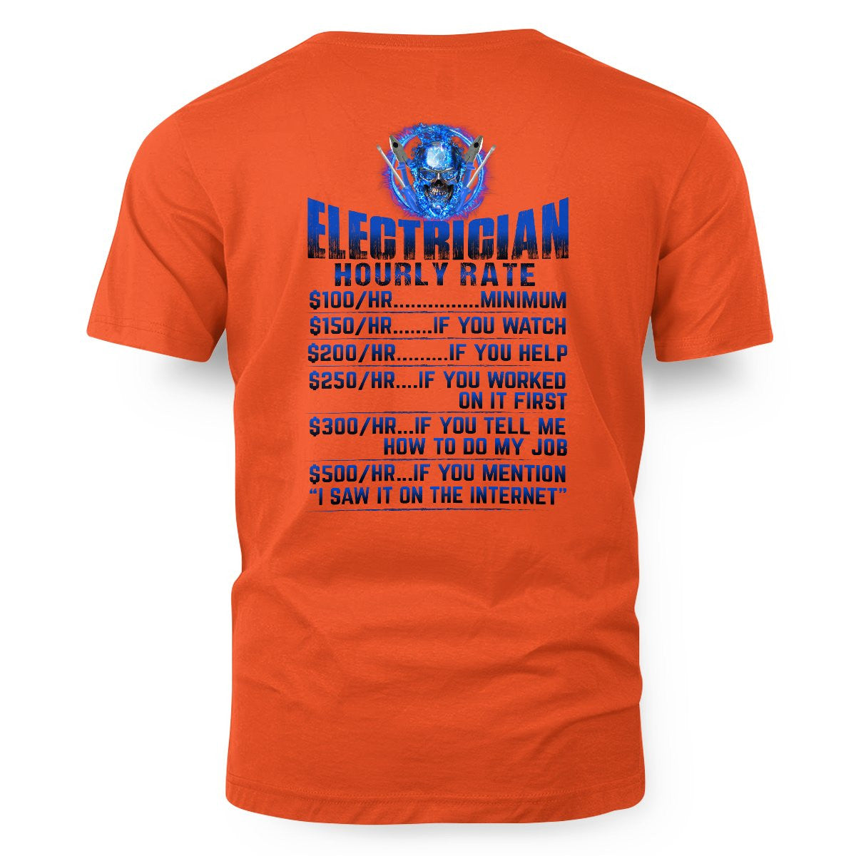 Awesome Electrician Hourly Rate-Hoodie - grunx260804-0061