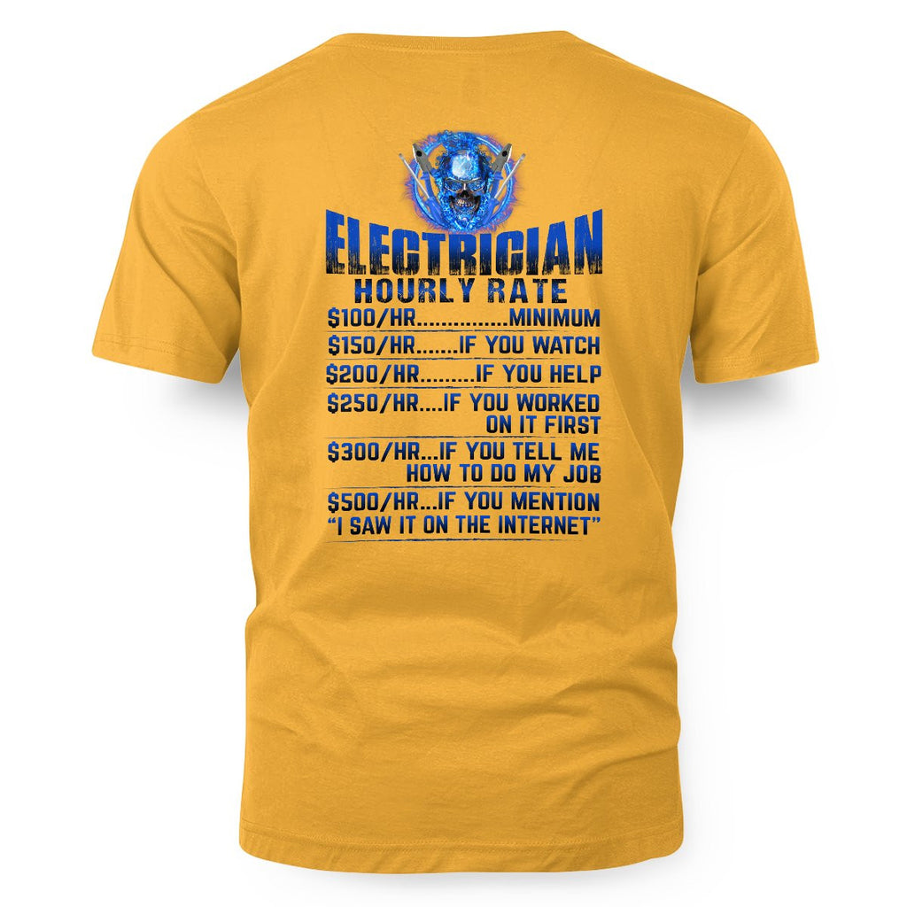 Awesome Electrician Hourly Rate-Hoodie - grunx260804-0061