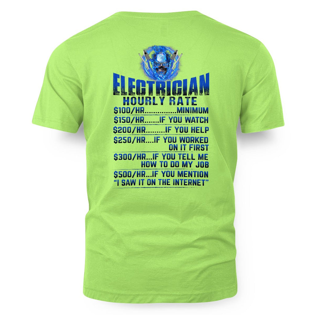 Awesome Electrician Hourly Rate-Hoodie - grunx260804-0061