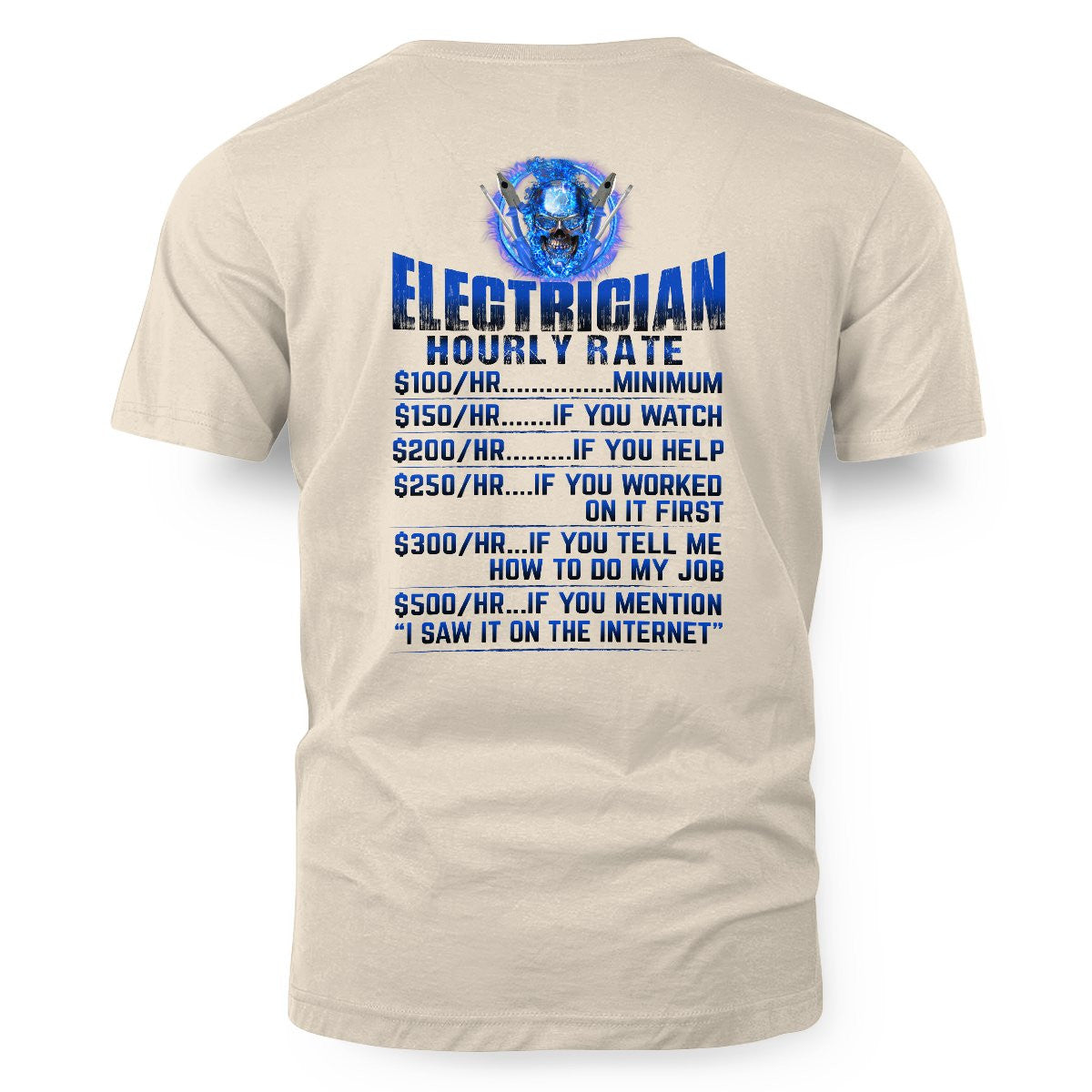 Awesome Electrician Hourly Rate-Hoodie - grunx260804-0061