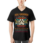 Awesome Dog Groomer the soul of an Angel-T-shirt - grunx260804-0037