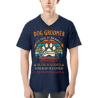 Awesome Dog Groomer the soul of an Angel-T-shirt - grunx260804-0037
