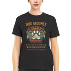 Awesome Dog Groomer the soul of an Angel-T-shirt - grunx260804-0037