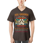 Awesome Dog Groomer the soul of an Angel-T-shirt - grunx260804-0037
