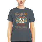 Awesome Dog Groomer the soul of an Angel-T-shirt - grunx260804-0037