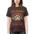 Awesome Dog Groomer the soul of an Angel-T-shirt - grunx260804-0037