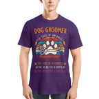 Awesome Dog Groomer the soul of an Angel-T-shirt - grunx260804-0037