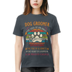 Awesome Dog Groomer the soul of an Angel-T-shirt - grunx260804-0037