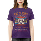 Awesome Dog Groomer the soul of an Angel-T-shirt - grunx260804-0037