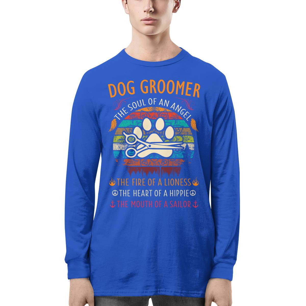 Awesome Dog Groomer the soul of an Angel-T-shirt - grunx260804-0037