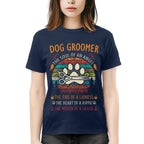Awesome Dog Groomer the soul of an Angel-T-shirt - grunx260804-0037