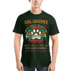 Awesome Dog Groomer the soul of an Angel-T-shirt - grunx260804-0037