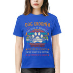 Awesome Dog Groomer the soul of an Angel-T-shirt - grunx260804-0037