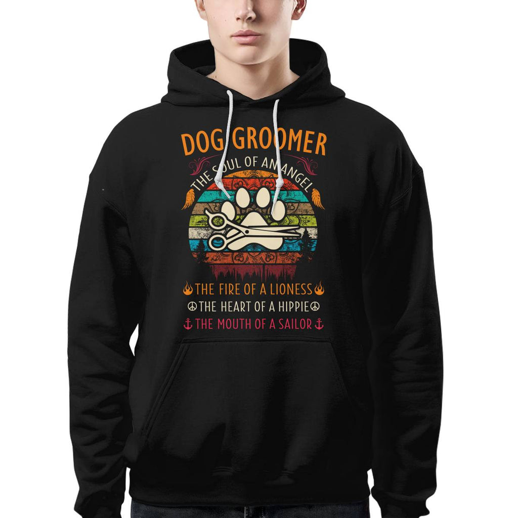 Awesome Dog Groomer the soul of an Angel-T-shirt - grunx260804-0037