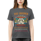 Awesome Dog Groomer the soul of an Angel-T-shirt - grunx260804-0037