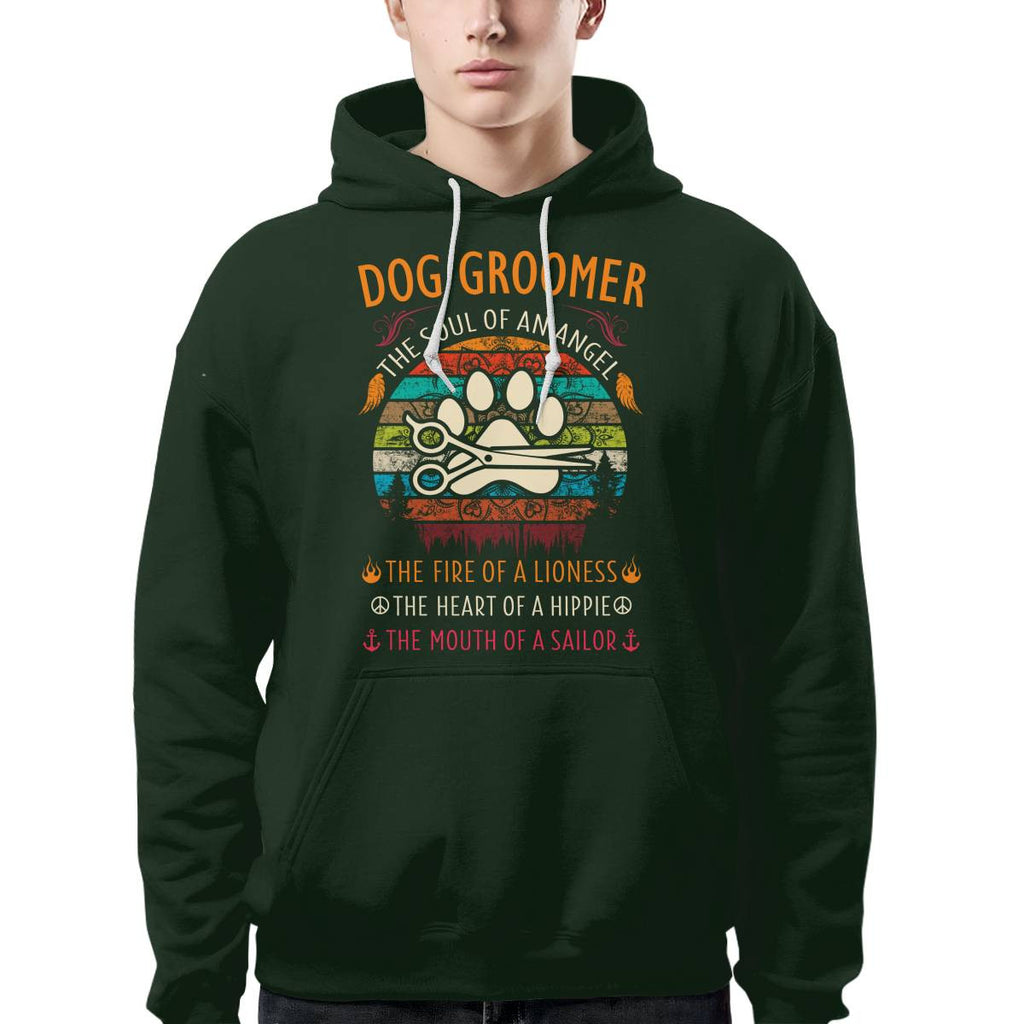Awesome Dog Groomer the soul of an Angel-T-shirt - grunx260804-0037