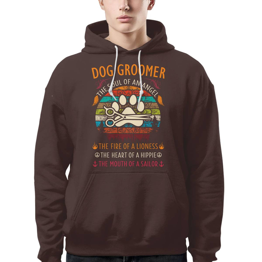 Awesome Dog Groomer the soul of an Angel-T-shirt - grunx260804-0037