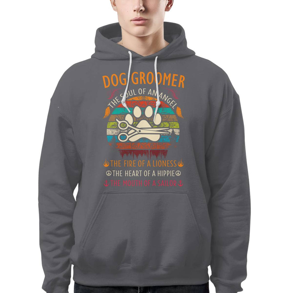 Awesome Dog Groomer the soul of an Angel-T-shirt - grunx260804-0037
