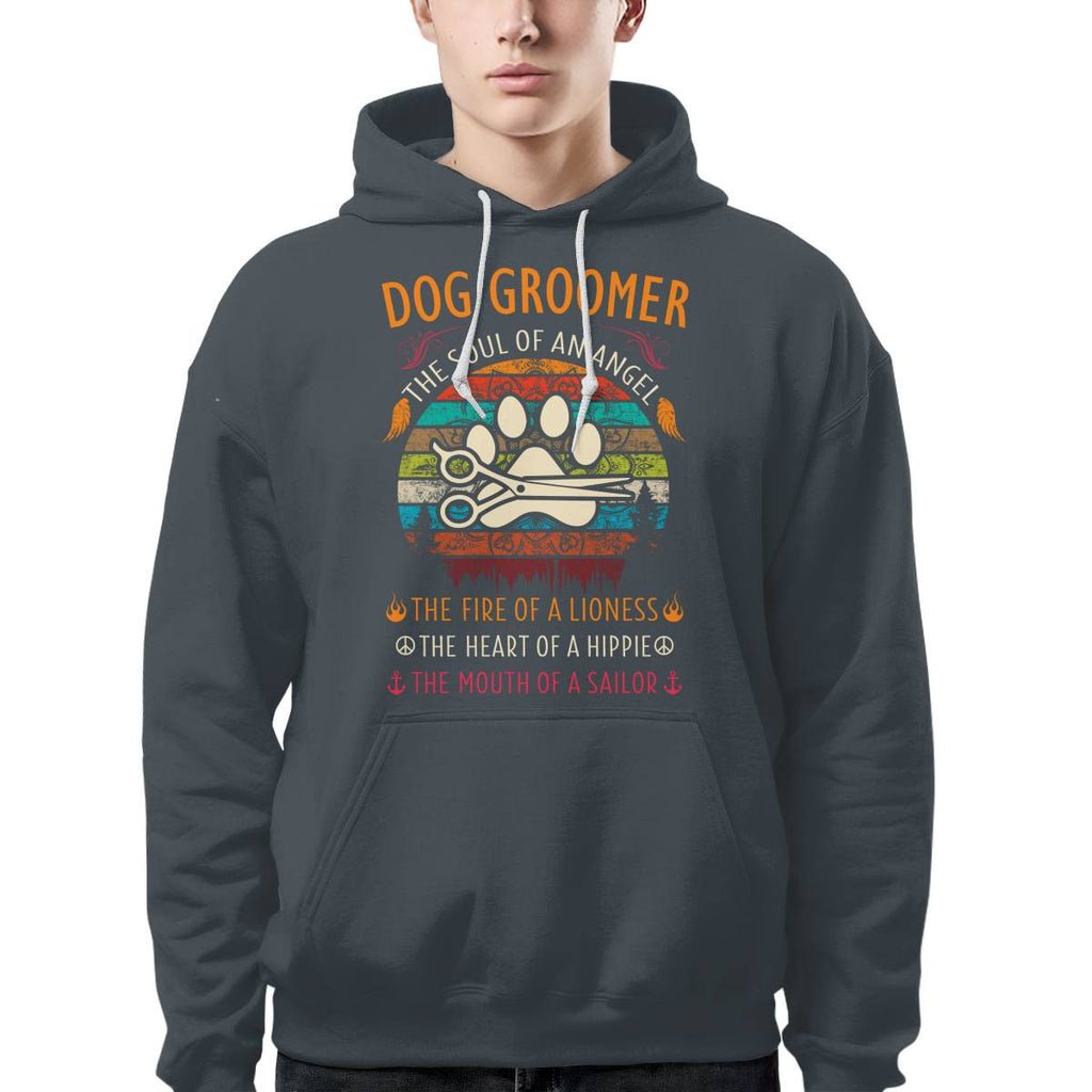 Awesome Dog Groomer the soul of an Angel-T-shirt - grunx260804-0037