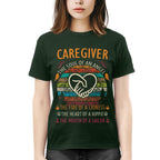 Awesome Caregiver the soul of an Angel-T-shirt-#F140824THESOL3FCAREZ4