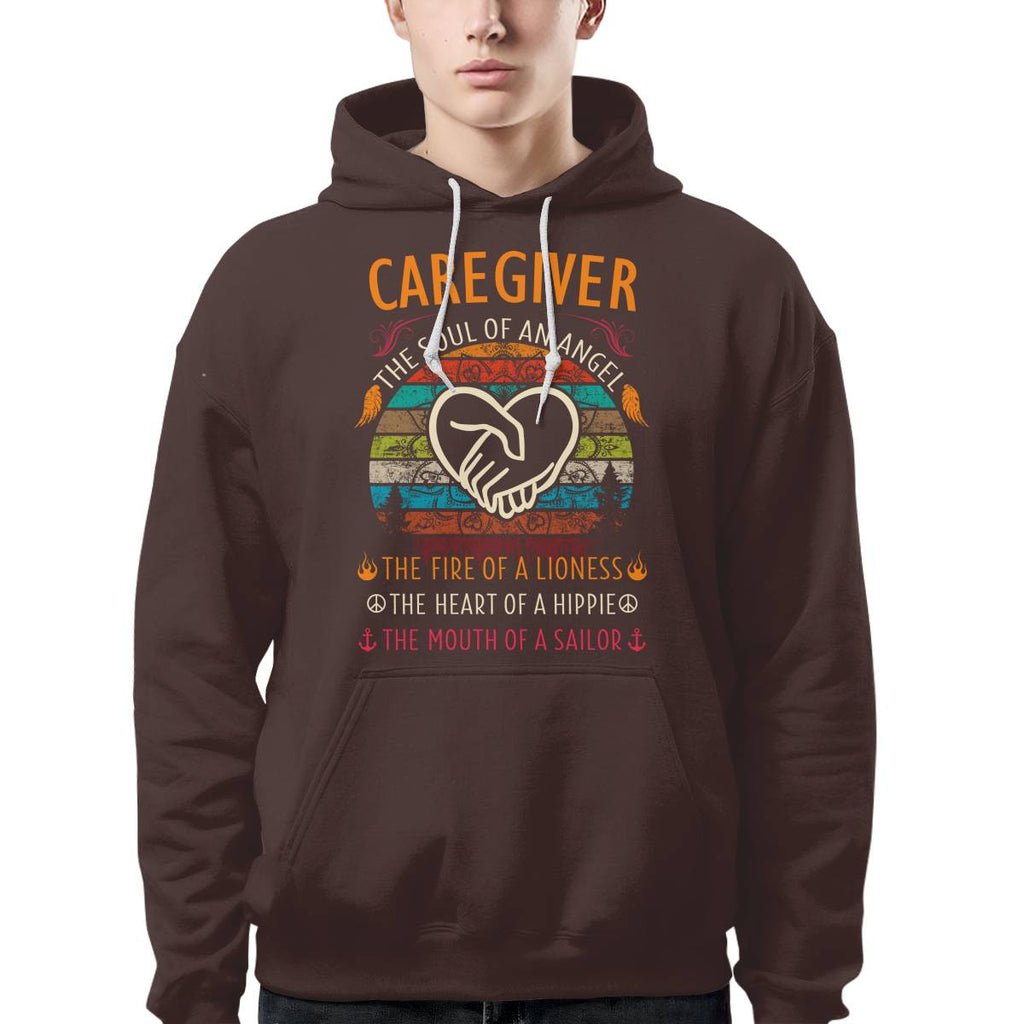 Awesome Caregiver the soul of an Angel-T-shirt-#F140824THESOL3FCAREZ4