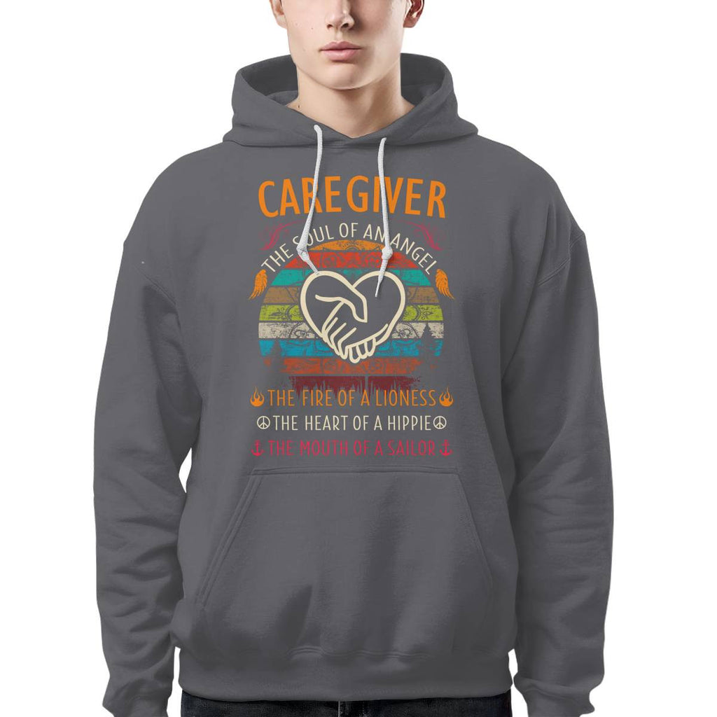 Awesome Caregiver the soul of an Angel-T-shirt-#F140824THESOL3FCAREZ4