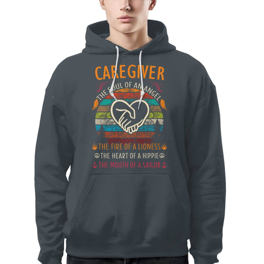 Awesome Caregiver the soul of an Angel-T-shirt-#F140824THESOL3FCAREZ4