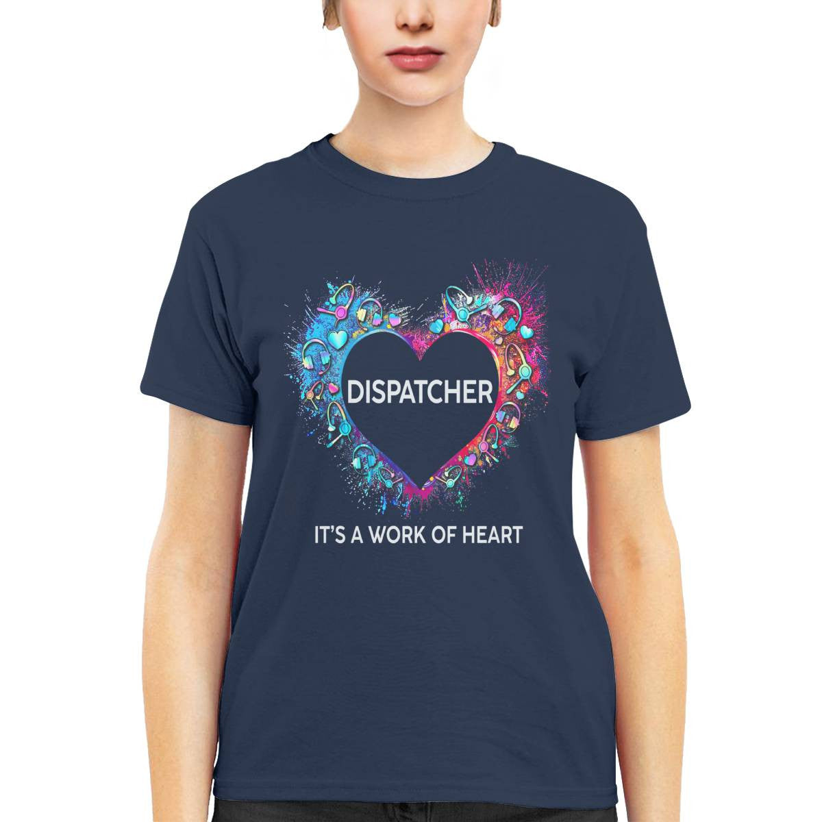 Awesome Dispatcher Its a work of heart-T-shirt - grunx260804-0016