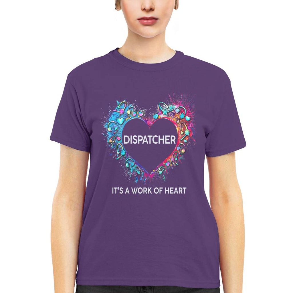 Awesome Dispatcher Its a work of heart-T-shirt - grunx260804-0016
