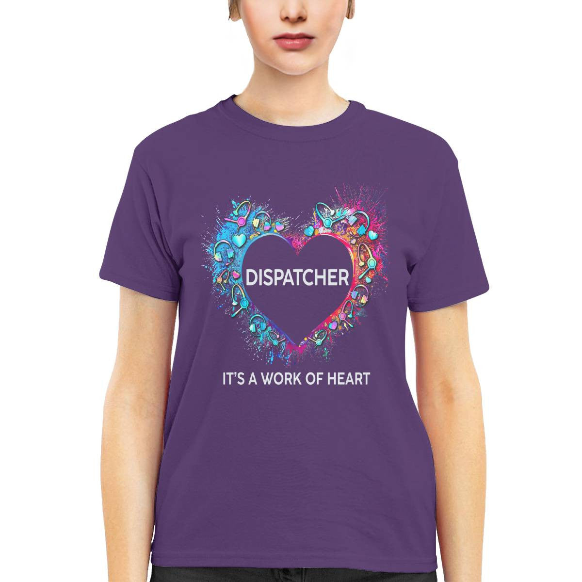 Awesome Dispatcher Its a work of heart-T-shirt - grunx260804-0016