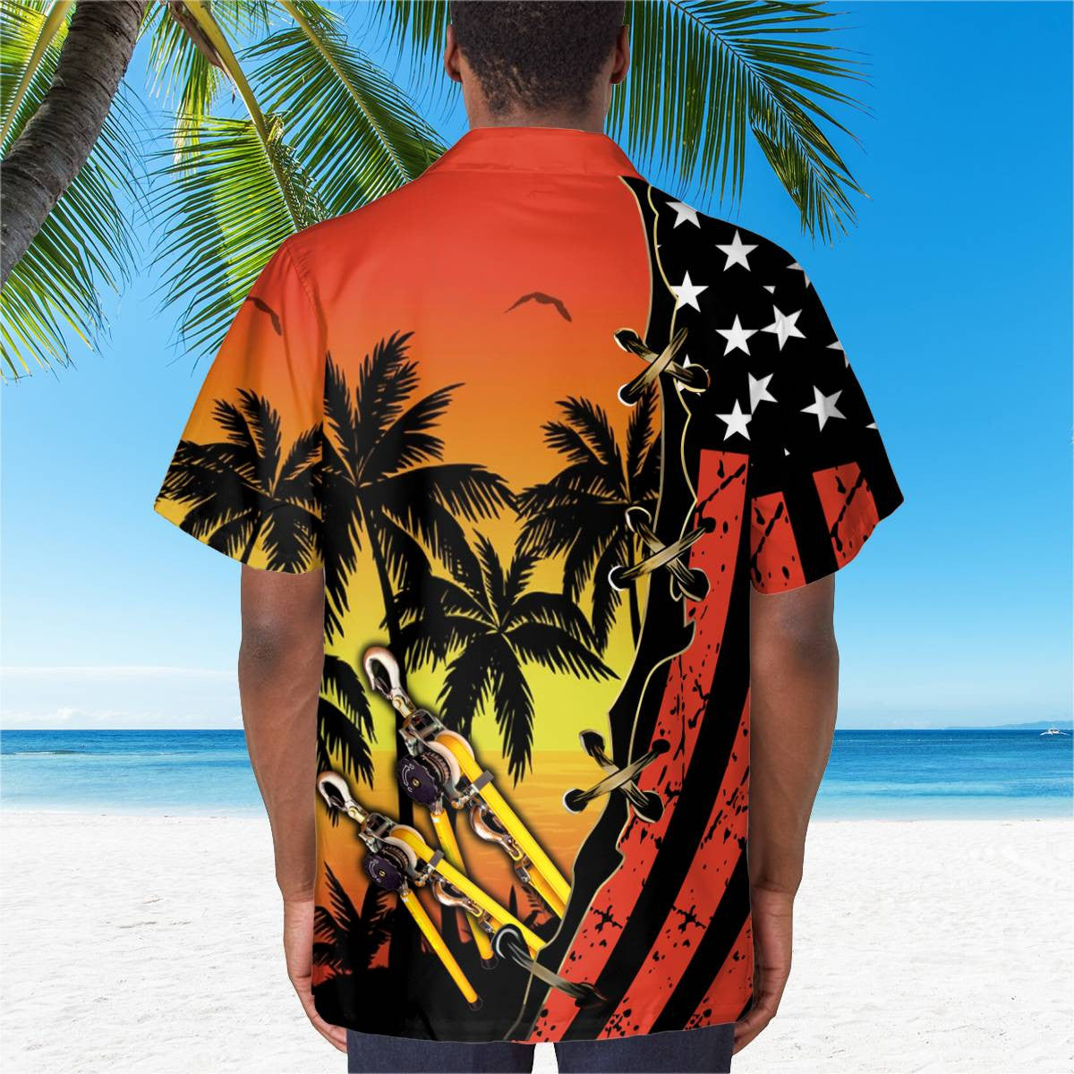 Awesome Lineman- AOP Pocket Hawaiian Shirt - grunx260804-0326