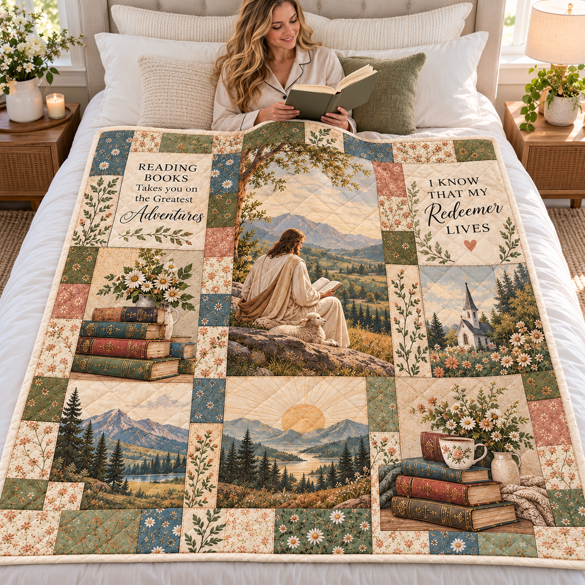Mountain Reading Adventure Quilt