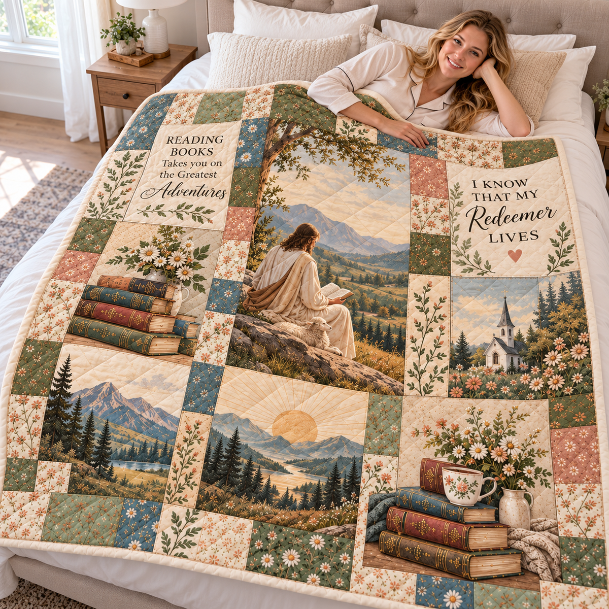 Mountain Reading Adventure Quilt