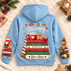 Personalized Books and Cocoa Zip Hoodie