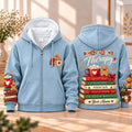 Personalized Books and Cocoa Zip Hoodie
