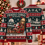 Fragile Cargo On Board Santa Ugly Sweater