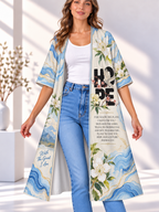 Hope White Dove Women's Short-Sleeved Cape